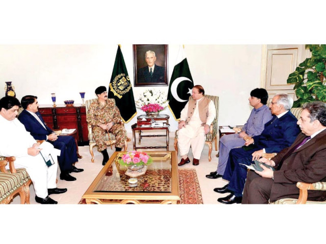 pm nawaz sharif and army chief raheel sharif discuss national security issues photo app pm nawaz sharif and army chief raheel sharif discuss national security issues photo app