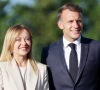 macron meloni seek united front in riviera talks