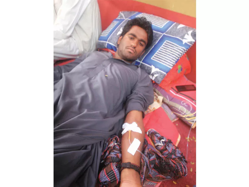 latif johar 23 has lost eight kgs in his eight day long hunger strike photo athar khan express latif johar 23 has lost eight kgs in his eight day long hunger strike photo athar khan express