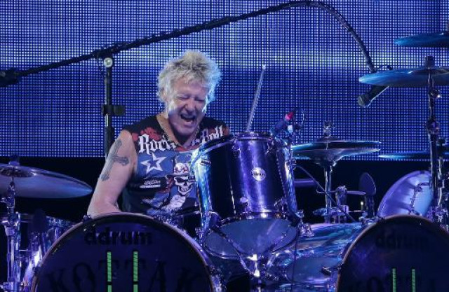 picture taken on july 26 2013 shows the drummer of heavy metal band scorpions james kottak performing at the byblos music festival north of beirut photo afp file picture taken on july 26 2013 shows the drummer of heavy metal band scorpions james kottak performing at the byblos music festival north of beirut photo afp file