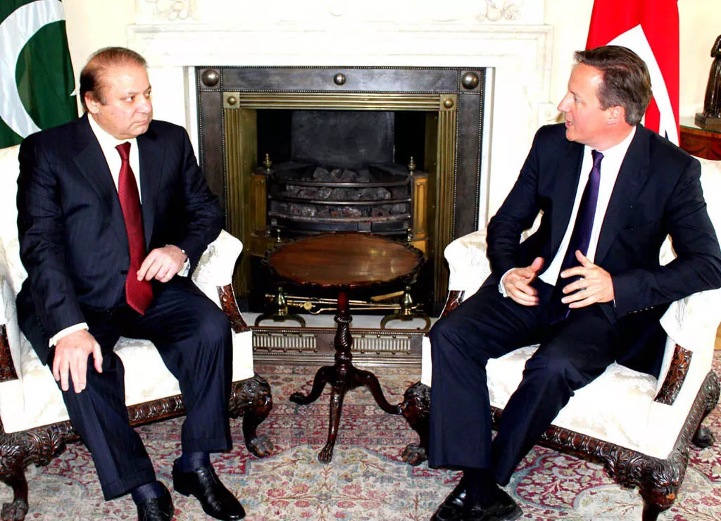 prime minister nawaz sharif in a meeting with british prime minister david cameron at 10downing street on wednesday april 30 2014 photo pid prime minister nawaz sharif in a meeting with british prime minister david cameron at 10downing street on wednesday april 30 2014 photo pid