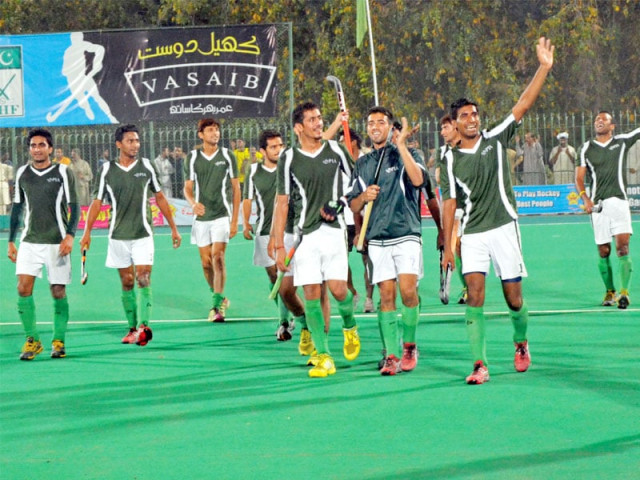 after the goal in the 23rd minute by pia the game turned into a one sided affair as wapda were unable to bounce back photo phf after the goal in the 23rd minute by pia the game turned into a one sided affair as wapda were unable to bounce back photo phf