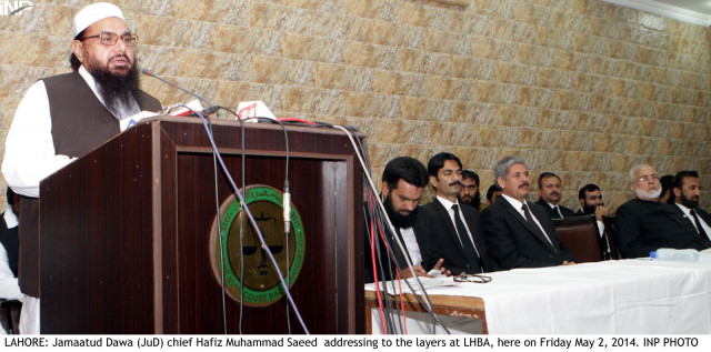 jamaatud dawa leader hafiz saeed said successive governments had never taken indian conspiracies seriously photo inp jamaatud dawa leader hafiz saeed said successive governments had never taken indian conspiracies seriously photo inp