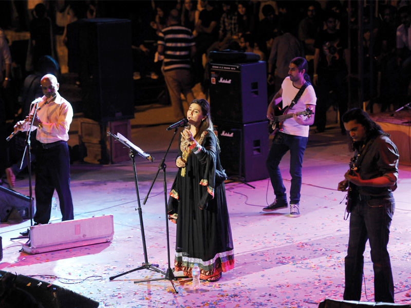 with subdued expressions yet powerful vocals humaira sang a rendition of sanwal that was a treat to the ears photo publicity