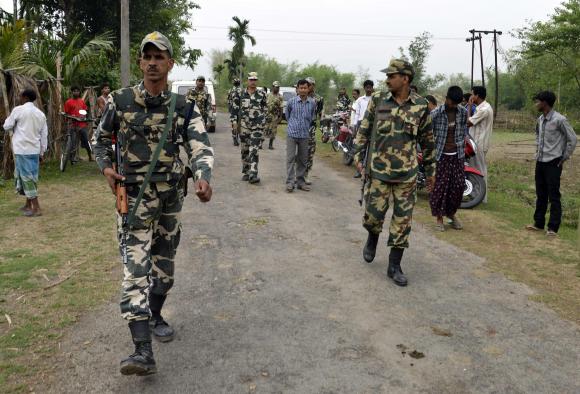 file photo of security officers in assam photo reuters file