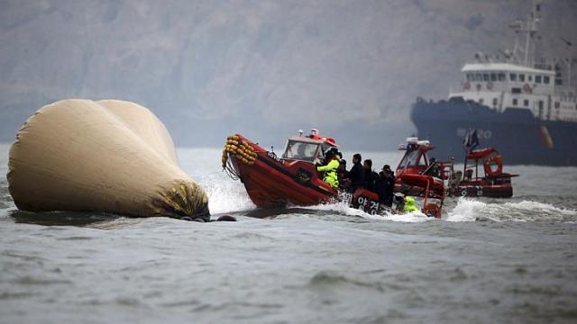 rescue operations continue as 42 people remain unaccounted for 19 days after sewol capsized and sank photo reuters