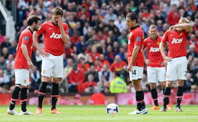 despondent a seventh place finish will mean united who end their campaign at southampton on sunday will miss out on european football next season for the first time since 1990 photo afp