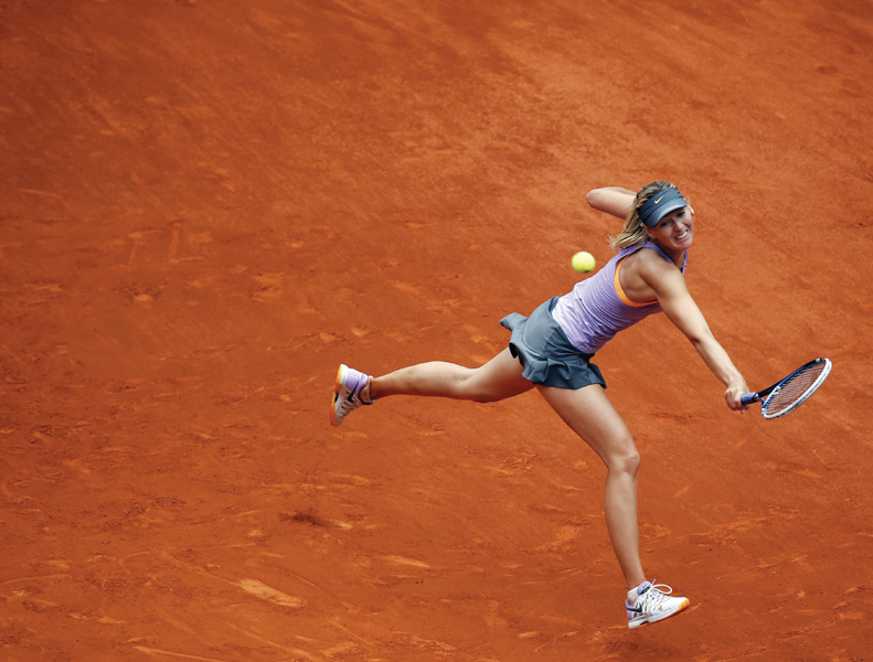 sharapova avoided a second round exit at the madrid open as she claimed a 6 1 4 6 6 4 victory over american christina mchale photo reuters