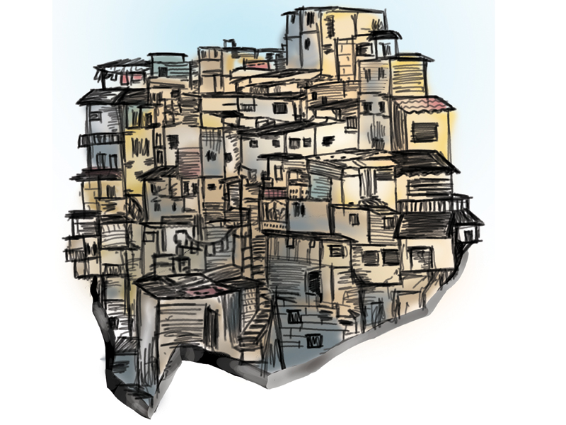 an estimated 60 70 of the provincial capital is made up of illegal settlements design munira abbas