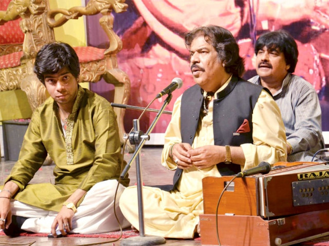 the stage was set with a large throne where shaukhat ali was crowned with an ornate turban photo shafiq malik express the stage was set with a large throne where shaukhat ali was crowned with an ornate turban photo shafiq malik express