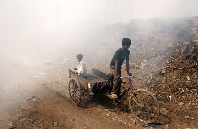 quot if we compare yearly averages for each year from 2011 2014 then both cities are almost comparable quot gufran beig from india 039 s state run system of air quality weather forecasting and research safar photo afp