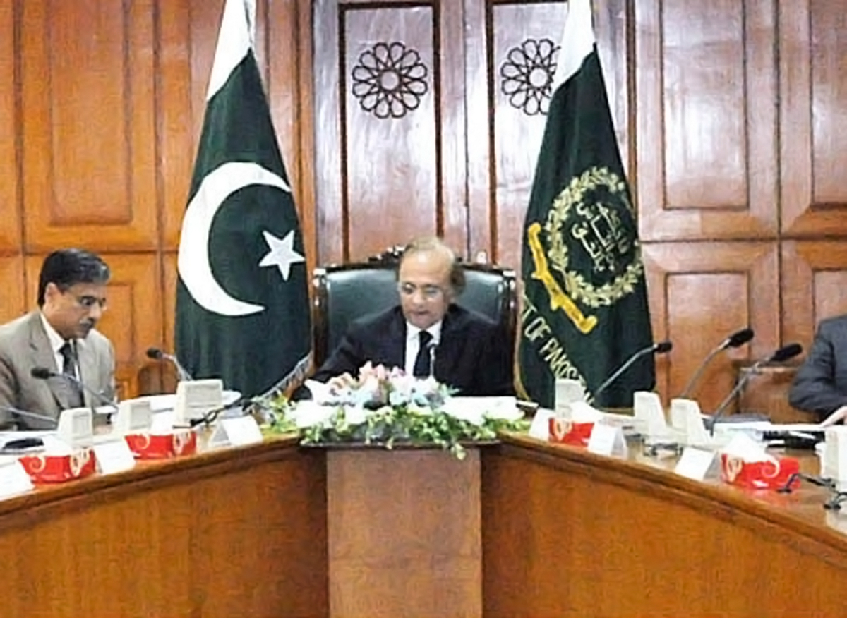 chief justice tassaduq hussain jilani presides over the judicial commission in islamabad on thursday photo app