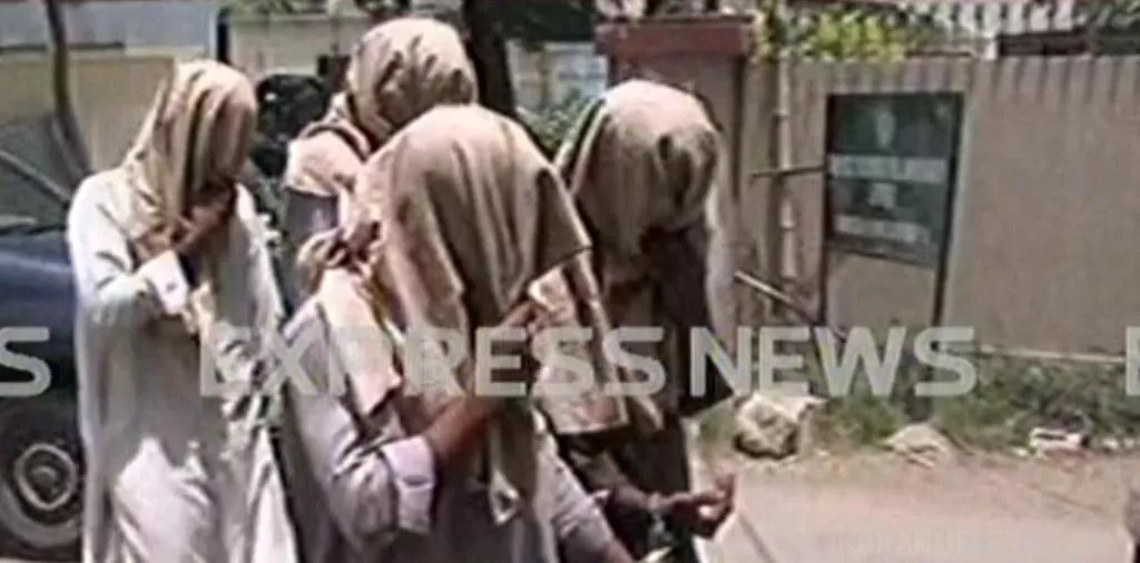 express news screengrab of the suspects presented before the court today express news screengrab of the suspects presented before the court today
