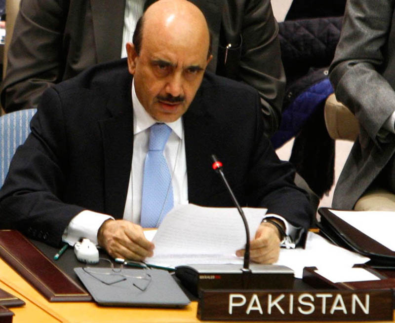 the only way to move forward is to explore a compromise solution that reflects the interests of all member states said pakistan 039 s permanent representative to un masood khan photo pid file