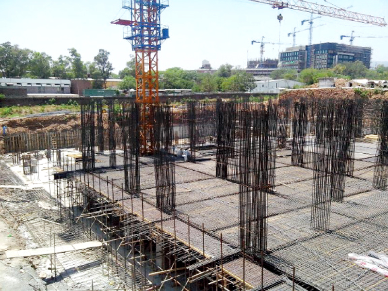 the under construction building of the us embassy photo file