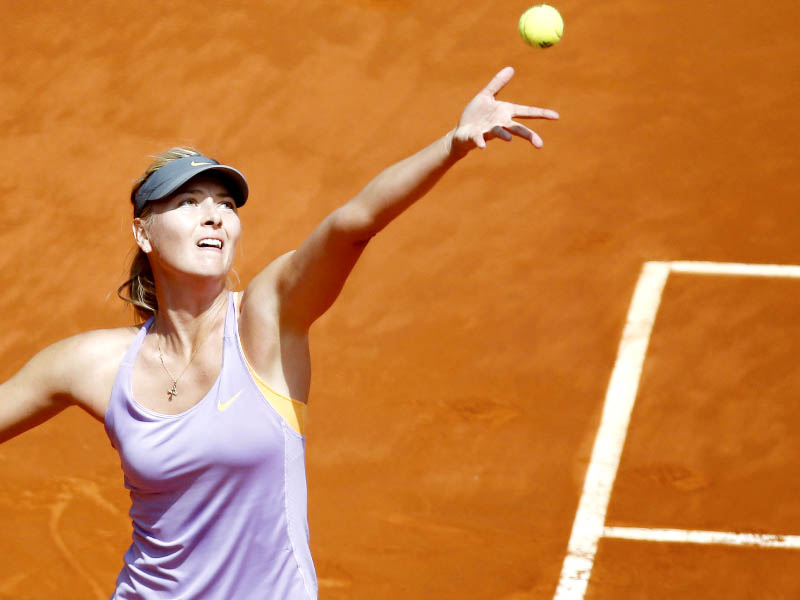 sharapova has slowly begun to hit form in recent weeks on her return to clay conditions after a difficult start to the year photo reuters