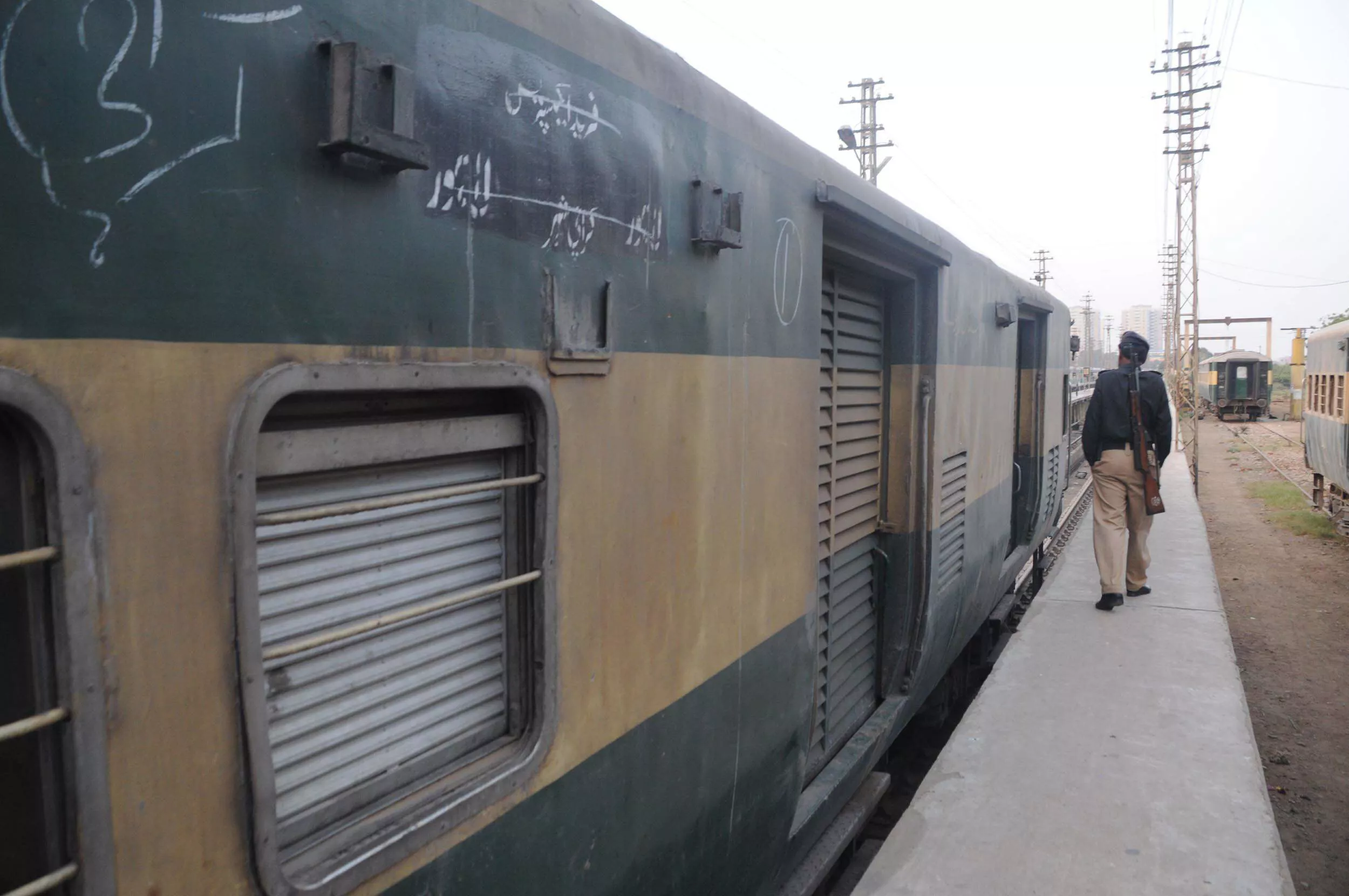 the box was found missing when the train reached the karachi cantonment station on saturday at 2am photo express the box was found missing when the train reached the karachi cantonment station on saturday at 2am photo express