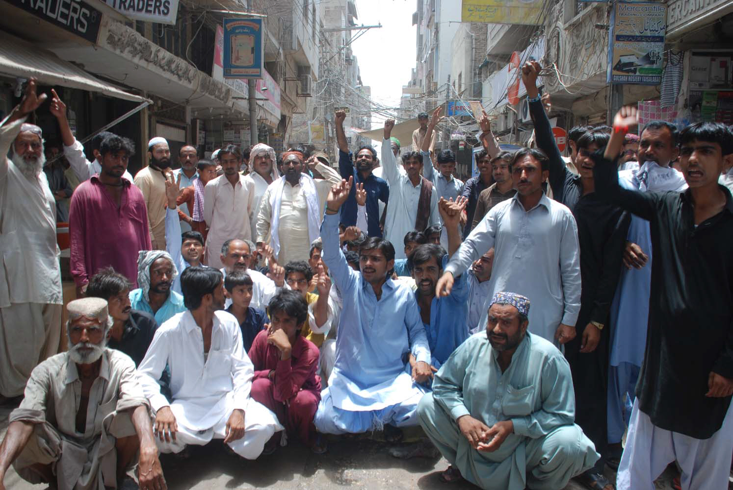 protests have erupted in several parts of upper sindh photo express