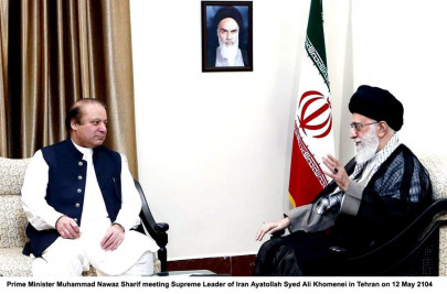 pak iran ties nawaz meets supreme leader ayatollah khamenei
