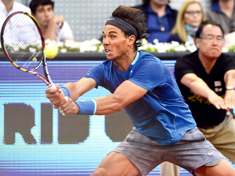 nadal is making his 10th straight rome appearance winning a record seven titles from eight finals photo afp