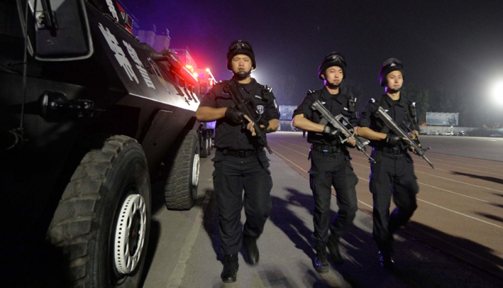 the team consisting of 30 trainers from across the country is part of a three month program launched in april to train grassroots policemen in using arms photo afp file