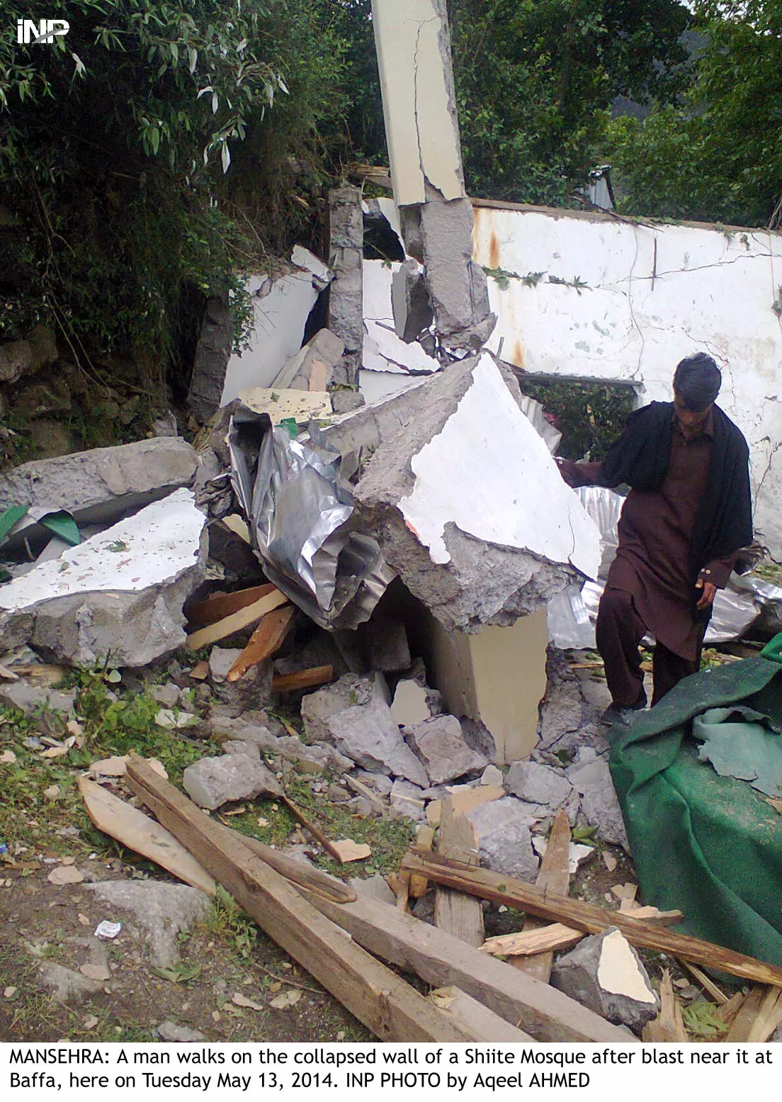 police quoted syed mubarak hussain shah of kund sydan bafa saying he was asleep at home when he woke up to the sound of an explosion outside his residence photo inp police quoted syed mubarak hussain shah of kund sydan bafa saying he was asleep at home when he woke up to the sound of an explosion outside his residence photo inp