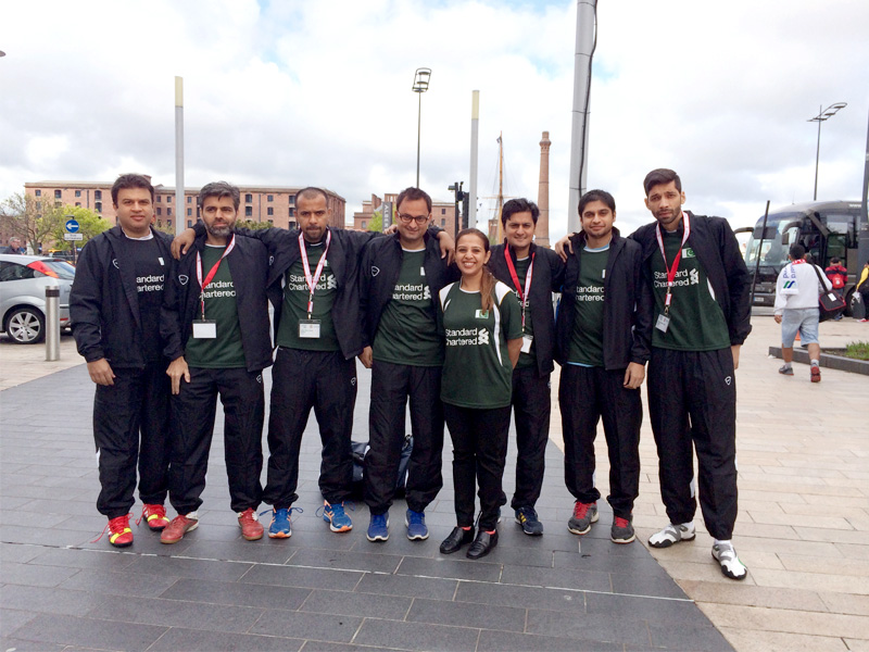 karachi united fc were the first pakistan football club to have played in the standard chartered trophy photo event organisers