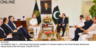 us naval chief meets pm gen raheel