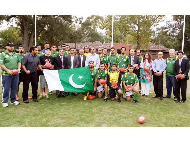 the team with former pakistani high commissioner abdul malik abdullah photo zain nabi