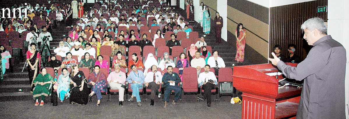 adviser of chief minister was addressing a seminar in connection with the international nursing day at shalimar trust hospital photo nni