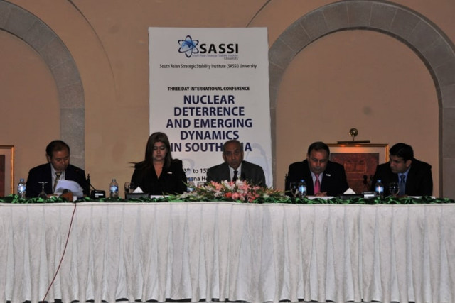 dr pervez iqbal cheema dean of the national defence university s faculty of contemporary studies said serious threats from its eastern border led pakistan to develop nuclear deterrent capability photo express dr pervez iqbal cheema dean of the national defence university s faculty of contemporary studies said serious threats from its eastern border led pakistan to develop nuclear deterrent capability photo express