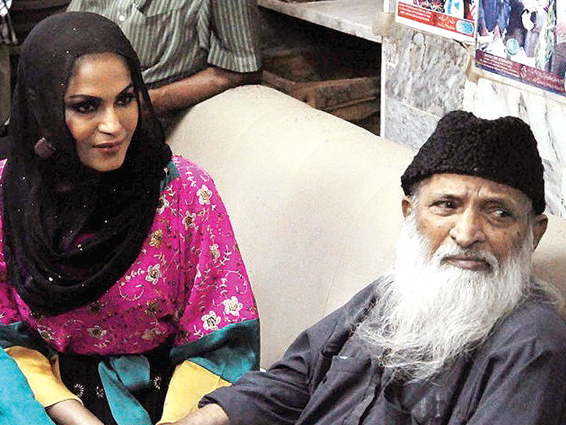 veena said that philanthropists like edhi are the need of the hour for this country photo file