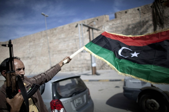 group led by khalifa haftar was backed by warplanes that pounded a barracks occupied by quot february 17 brigade quot militia photo afp