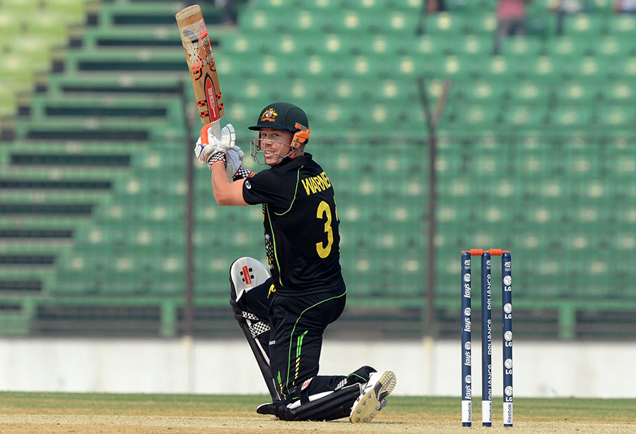 warner has become an indispensable part of the australian test and odi teams with eight test centuries and two tons in the limited form of the game photo afp