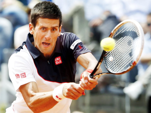 serbian novak djokovic defeated milos raonic to clinch a place in the final of rome masters aiming for a third title photo reuters serbian novak djokovic defeated milos raonic to clinch a place in the final of rome masters aiming for a third title photo reuters