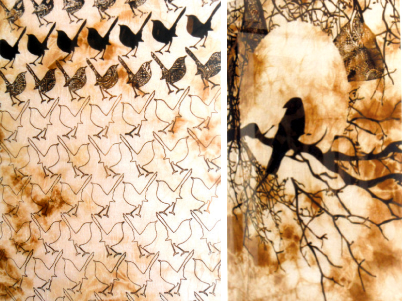 a series depicting birds and trees by the hina fancy to express her creativity photo express