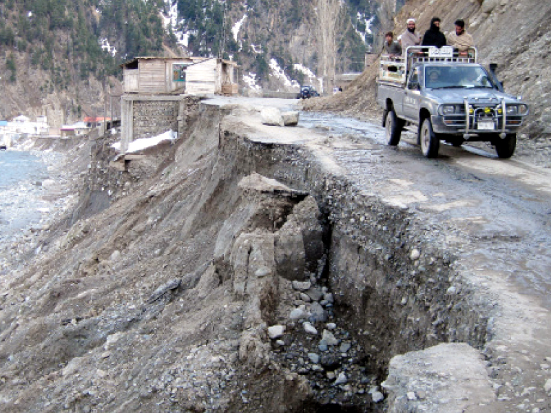 broken roads have been left to further fall apart causing many problems for the residents of swat as well as those who wish to enjoy the calming beauty of the valley for a brief sojourn photo sherinzada express