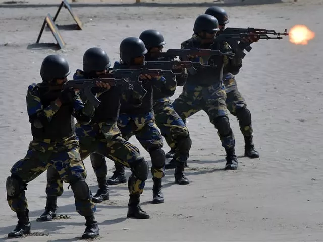 pakistani naval soldiers take part in celebrations to mark defence day at clifton beach in karachi on september 6 2017 photo afp pakistani naval soldiers take part in celebrations to mark defence day at clifton beach in karachi on september 6 2017 photo afp
