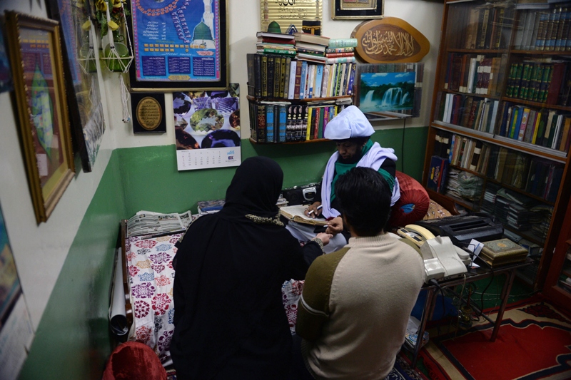 centuries old practice is rooted in mystic sufi lore and has traditionally been domain of pirs and aamils photo afp