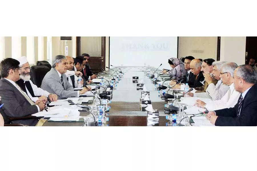 finance minister ishaq dar presiding over a meeting meeting to monitor implementation of national finance commission nfc award in islamabad photo pid finance minister ishaq dar presiding over a meeting meeting to monitor implementation of national finance commission nfc award in islamabad photo pid
