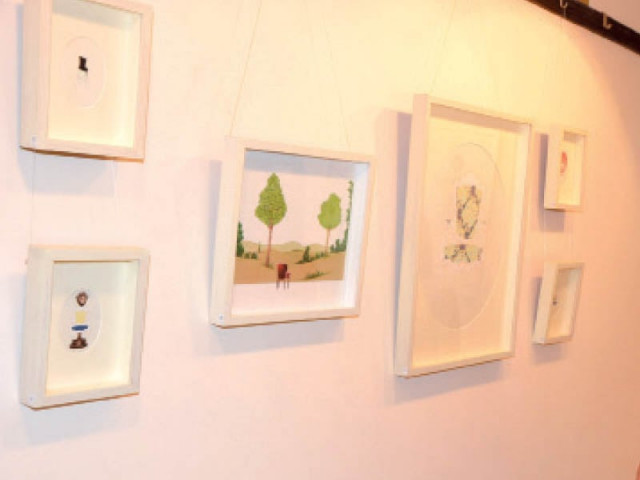 some of the art pieces at the exhibition photo express some of the art pieces at the exhibition photo express