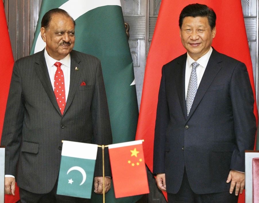 president mamnoon hussain l and china 039 s president xi jinping smile after a signing ceremony at the xijiao state guesthouse in shanghai may 22 2014 photo reuters