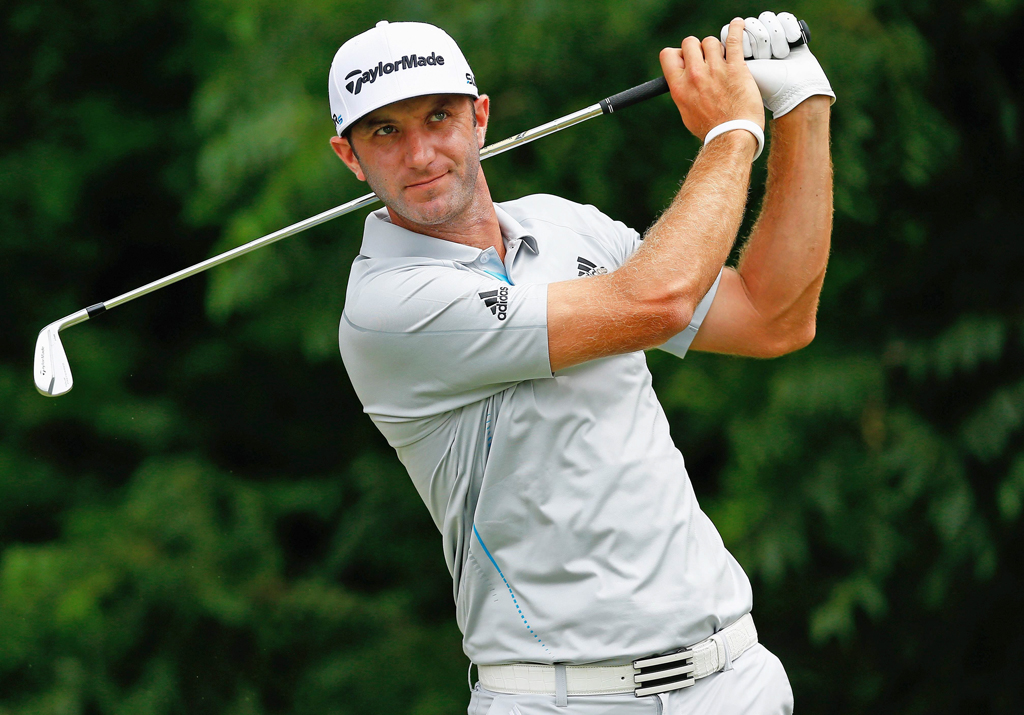 dustin johnson tees off on the 9th during round one of the crowne plaza invitational at colonial on may 22 2014 in fort worth texas photo afp