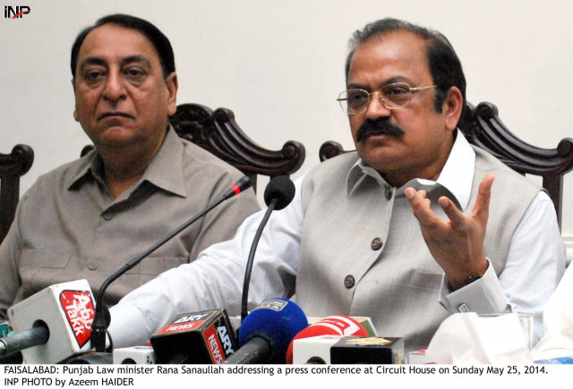 faisalabad is the pml n s fort the government will not relinquish its support and has launched a several development schemes for the city says sanaullah photo inp faisalabad is the pml n s fort the government will not relinquish its support and has launched a several development schemes for the city says sanaullah photo inp