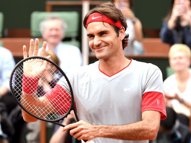 federer was pleased with his opening match performance at the roland garros photo afp federer was pleased with his opening match performance at the roland garros photo afp