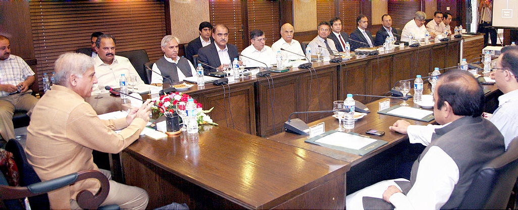 cm shahbaz sharif presiding over a meeting to review proposals for capacity building photo nni