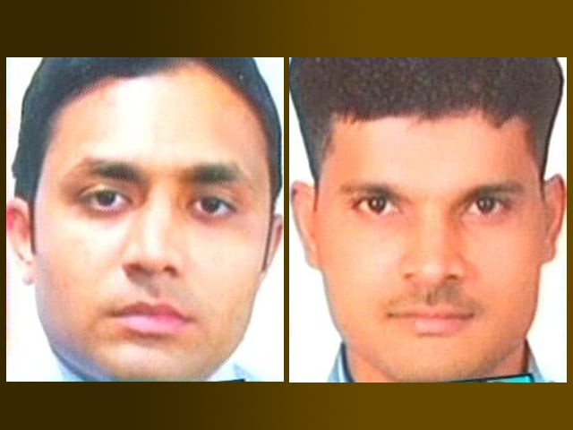express news screengrab of the pictures of the two suspects