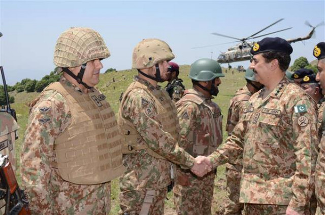 while talking to the troops coas commended their commitment and paid rich tributes to them for their sacrifices in bringing peace and normalcy to the troubled regions photo ispr