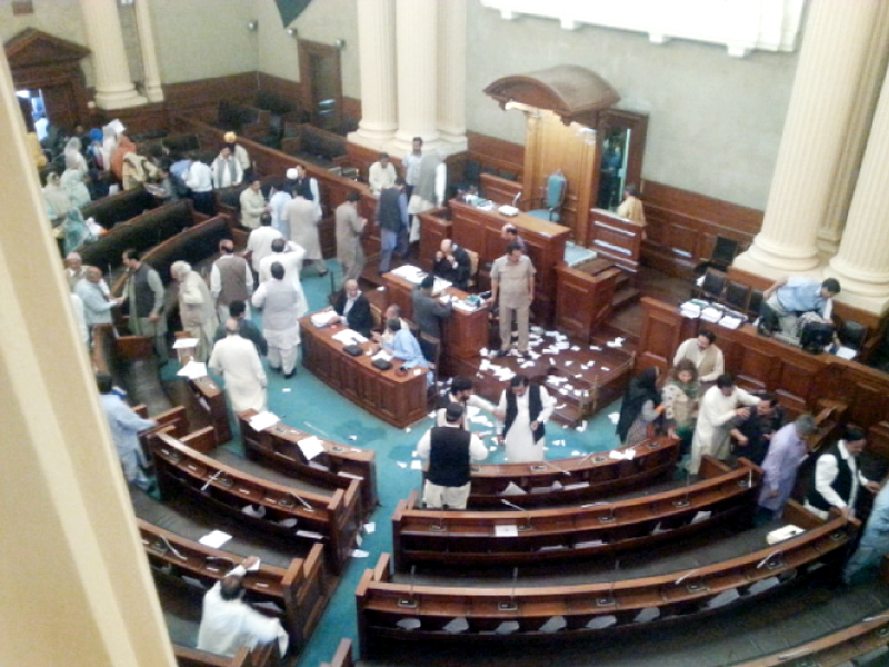 the assembly floor littered with torn up pieces of the agenda photo abdul manan