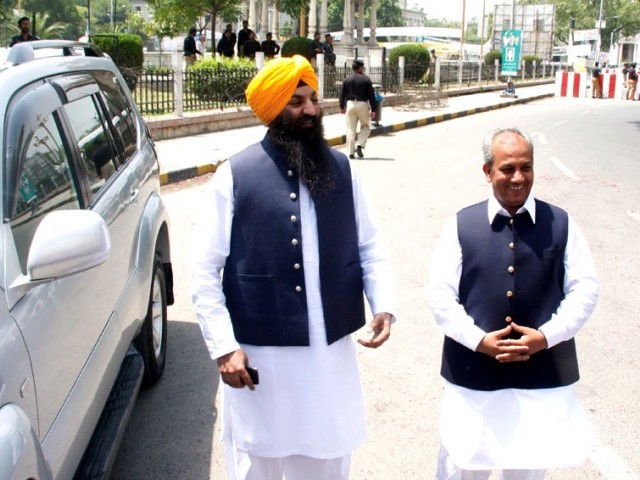 file photo of sardar ramesh singh photo abid nawaz express